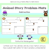 Animal Story Problem Mats  - Subtraction