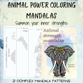 Preview of Animal Strength Mandalas: 21 Complex Mandalas to Summon Your Inner Strength