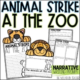 Animal Strike at the Zoo Writing Prompt and Zoo Animals Craft