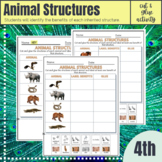 Animal Structures/Characteristics In Different Environment