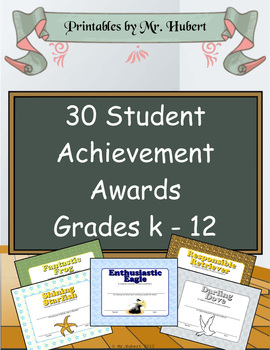 Preview of End of the Year Animal Student Awards | Distance Learning | Printable