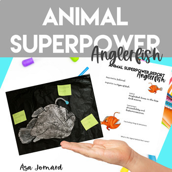 Preview of Animal Superpower Report | Anglerfish |  Biomimicry Design Activity | Nonfiction