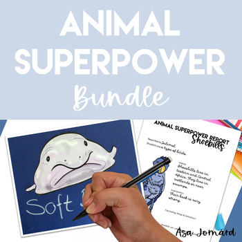 Preview of Animal Superpower Report | Bundle | Biomimicry Design Activities | Nonfiction