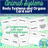 Animal Systems and Their Organs Card Sort