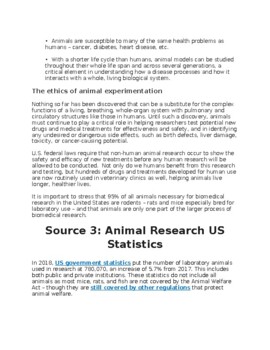 Animal Testing Essay Pack by Elizabeth Kim | TPT