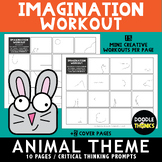 Animal Theme Imagination Workout Creativity Doodle Prompts