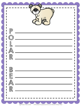 Acrostic Poem Templates BUNDLE Animal Themed by Holly's Hub | TPT