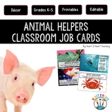 Animal Themed: Classroom Jobs Cards