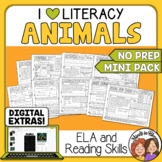 Animal Themed ELA and Reading Skills Review Mini-Pack - Mo