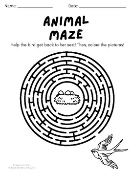Preview of Animal Themed Fine Motor Skills Booklet