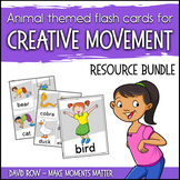 Animal Themed Flash Cards for Creative Movement