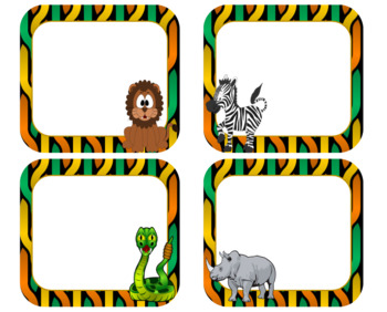 Animal Themed Labels By Ceci's Teaching Corner 