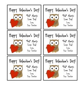 Animal Themed Valentine Cards - NEW! by The Newlywed Teacher | TpT