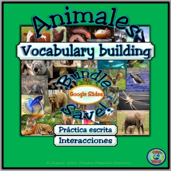 Preview of Animal Topic Vocabulary plus Script Activity Bundle