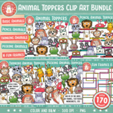 Animal Toppers Clip Art Bundle