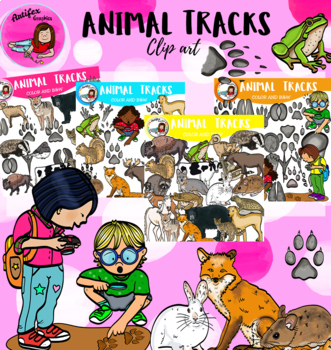 Preview of Animal Tracks - 100 items!