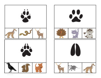 animal footprint coloring pages