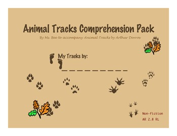 Preview of Animal Tracks Comprehension Pack