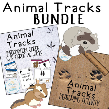 Preview of Animal Tracks Learning and Measuring BUNDLE