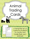 Animal Trading Cards Template