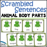 Scrambled Sentence Animal Adaptations Science Activity for