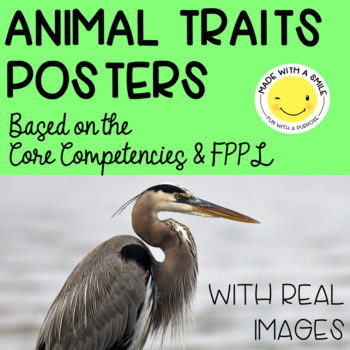 Preview of Animal Traits Posters Based on the Core Competencies and FPPL