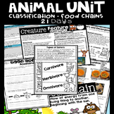 Animal Unit Classification and Food Chain
