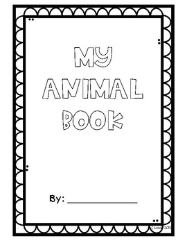 Animal Unit Recording Book by Kinder Critter Creations | TpT