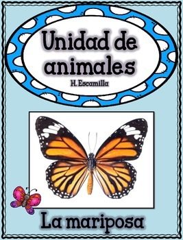 Preview of Animal Unit - The Butterfly- in Spanish