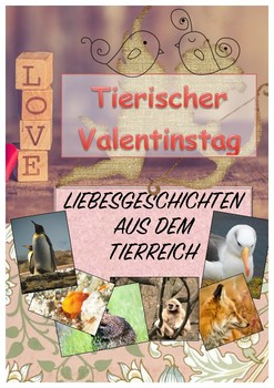 Preview of Animal Valetines Day, German, Lovestorys