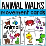 Animal Walk Movement Cards - Music, Transitions, Calm Down