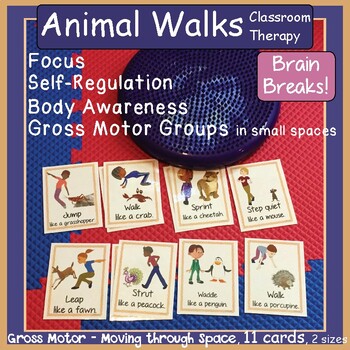 Preview of Animal Walks ~ Yoga Cards: Self-Reg, Brain Breaks, Gross Motor, Core Strength #2