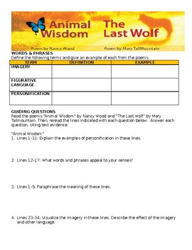 Preview of Animal Wisdom/Lone Wolf Comprehensive Study Guide