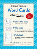 Animal Word Cards - Ocean Creatures