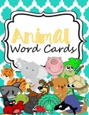 Animal Word Cards for Writing Center or Word Wall