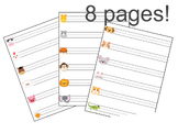 Animal Word Writing Practice Packet • Writing Worksheets •