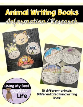 Animal Writing Books- Informative/Research/Expository/Non-Fiction Crafts