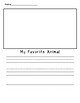 Animal Writing Template by Covered In Stickers | TpT