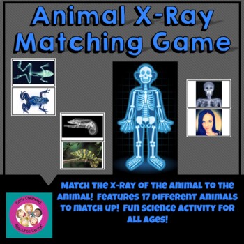 Preview of Animal X-Ray Matching Game (Larger Version)