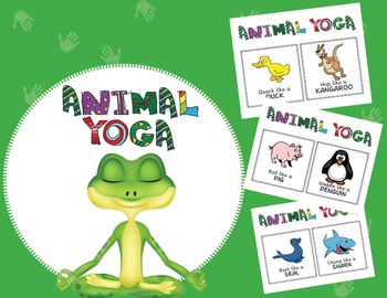 Preview of Animal Yoga - Great for ESL and elementary students!