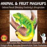 Colored Pencil Project, Animal/Fruit Mashups: Middle Schoo