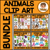 Animal and Insects Clipart Bundle l TWMM Clip Art
