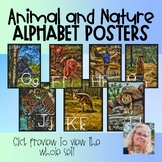 Animal and Nature Poster Alphabet