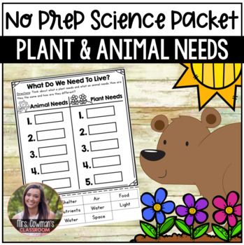 Compare And Contrast Plants And Animals Needs Teaching Resources | TPT