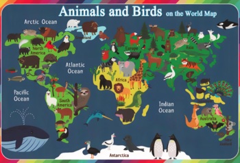 Preview of Animal and birds (Map)