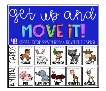 Animal and Action Brain Break Movement Cards by The Brown Bear Book Club