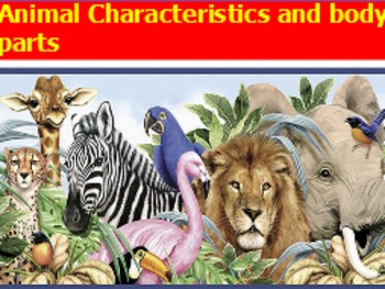 Preview of Animal characteristics and body parts flipchart