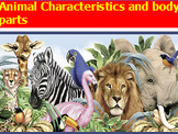 Animal characteristics and body parts flipchart