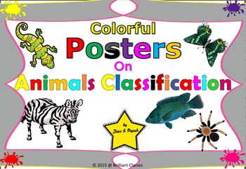 Preview of Animal classification posters for classroom