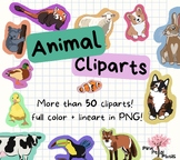 Preview of Animal cliparts // Cliparts de animales